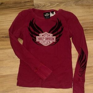 Harley-Davidson Red Long Sleeve Tee